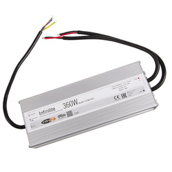 Блок питания 360W IP67 INFINILITE J=12V DC, ток 28, 33A, влагозащитный, металл, 257 х 90 х 40 мм
